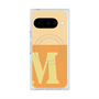 プレミアムスクエアケース with Pixelsnap［ オリジナル - initial two tone - M orange ］