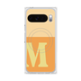 プレミアムスクエアケース with Pixelsnap［ オリジナル - initial two tone - M orange ］