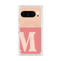 プレミアムスクエアケース with Pixelsnap［ オリジナル - initial two tone - M pink ］