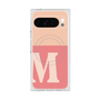 プレミアムスクエアケース with Pixelsnap［ オリジナル - initial two tone - M pink ］