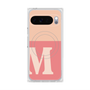 プレミアムスクエアケース with Pixelsnap［ オリジナル - initial two tone - M pink ］