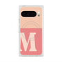 プレミアムスクエアケース with Pixelsnap［ オリジナル - initial two tone - M pink ］
