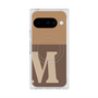 プレミアムスクエアケース with Pixelsnap［ オリジナル - initial two tone - M brown ］