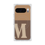 プレミアムスクエアケース with Pixelsnap［ オリジナル - initial two tone - M brown ］