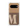 プレミアムスクエアケース with Pixelsnap［ オリジナル - initial two tone - M brown ］