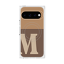 プレミアムスクエアケース with Pixelsnap［ オリジナル - initial two tone - M brown ］