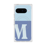 プレミアムスクエアケース with Pixelsnap［ オリジナル - initial two tone - M blue ］