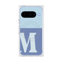 プレミアムスクエアケース with Pixelsnap［ オリジナル - initial two tone - M blue ］