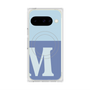 プレミアムスクエアケース with Pixelsnap［ オリジナル - initial two tone - M blue ］
