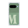 プレミアムスクエアケース with Pixelsnap［ オリジナル - initial two tone - M green ］