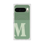 プレミアムスクエアケース with Pixelsnap［ オリジナル - initial two tone - M green ］