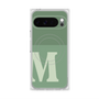 プレミアムスクエアケース with Pixelsnap［ オリジナル - initial two tone - M green ］