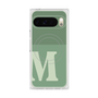 プレミアムスクエアケース with Pixelsnap［ オリジナル - initial two tone - M green ］