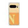プレミアムスクエアケース with Pixelsnap［ オリジナル - initial two tone - N orange ］