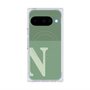 プレミアムスクエアケース with Pixelsnap［ オリジナル - initial two tone - N green ］