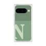 プレミアムスクエアケース with Pixelsnap［ オリジナル - initial two tone - N green ］