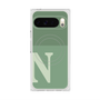 プレミアムスクエアケース with Pixelsnap［ オリジナル - initial two tone - N green ］