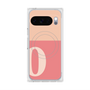 プレミアムスクエアケース with Pixelsnap［ オリジナル - initial two tone - O pink ］