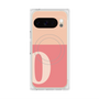 プレミアムスクエアケース with Pixelsnap［ オリジナル - initial two tone - O pink ］