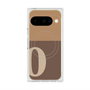 プレミアムスクエアケース with Pixelsnap［ オリジナル - initial two tone - O brown ］