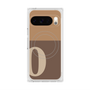 プレミアムスクエアケース with Pixelsnap［ オリジナル - initial two tone - O brown ］