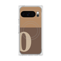 プレミアムスクエアケース with Pixelsnap［ オリジナル - initial two tone - O brown ］