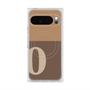 プレミアムスクエアケース with Pixelsnap［ オリジナル - initial two tone - O brown ］