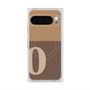 プレミアムスクエアケース with Pixelsnap［ オリジナル - initial two tone - O brown ］