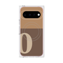 プレミアムスクエアケース with Pixelsnap［ オリジナル - initial two tone - O brown ］
