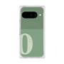 プレミアムスクエアケース with Pixelsnap［ オリジナル - initial two tone - O green ］