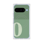プレミアムスクエアケース with Pixelsnap［ オリジナル - initial two tone - O green ］
