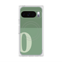 プレミアムスクエアケース with Pixelsnap［ オリジナル - initial two tone - O green ］