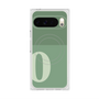 プレミアムスクエアケース with Pixelsnap［ オリジナル - initial two tone - O green ］