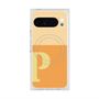 プレミアムスクエアケース with Pixelsnap［ オリジナル - initial two tone - P orange ］