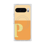 プレミアムスクエアケース with Pixelsnap［ オリジナル - initial two tone - P orange ］