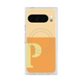 プレミアムスクエアケース with Pixelsnap［ オリジナル - initial two tone - P orange ］