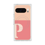 プレミアムスクエアケース with Pixelsnap［ オリジナル - initial two tone - P pink ］