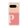 プレミアムスクエアケース with Pixelsnap［ オリジナル - initial two tone - P pink ］