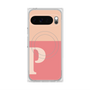 プレミアムスクエアケース with Pixelsnap［ オリジナル - initial two tone - P pink ］