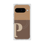 プレミアムスクエアケース with Pixelsnap［ オリジナル - initial two tone - P brown ］