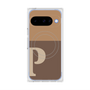 プレミアムスクエアケース with Pixelsnap［ オリジナル - initial two tone - P brown ］
