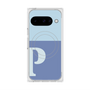 プレミアムスクエアケース with Pixelsnap［ オリジナル - initial two tone - P blue ］