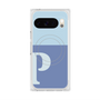プレミアムスクエアケース with Pixelsnap［ オリジナル - initial two tone - P blue ］