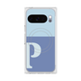 プレミアムスクエアケース with Pixelsnap［ オリジナル - initial two tone - P blue ］