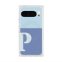 プレミアムスクエアケース with Pixelsnap［ オリジナル - initial two tone - P blue ］