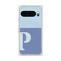 プレミアムスクエアケース with Pixelsnap［ オリジナル - initial two tone - P blue ］