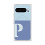 プレミアムスクエアケース with Pixelsnap［ オリジナル - initial two tone - P blue ］