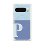プレミアムスクエアケース with Pixelsnap［ オリジナル - initial two tone - P blue ］