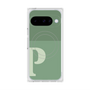 プレミアムスクエアケース with Pixelsnap［ オリジナル - initial two tone - P green ］