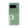 プレミアムスクエアケース with Pixelsnap［ オリジナル - initial two tone - P green ］